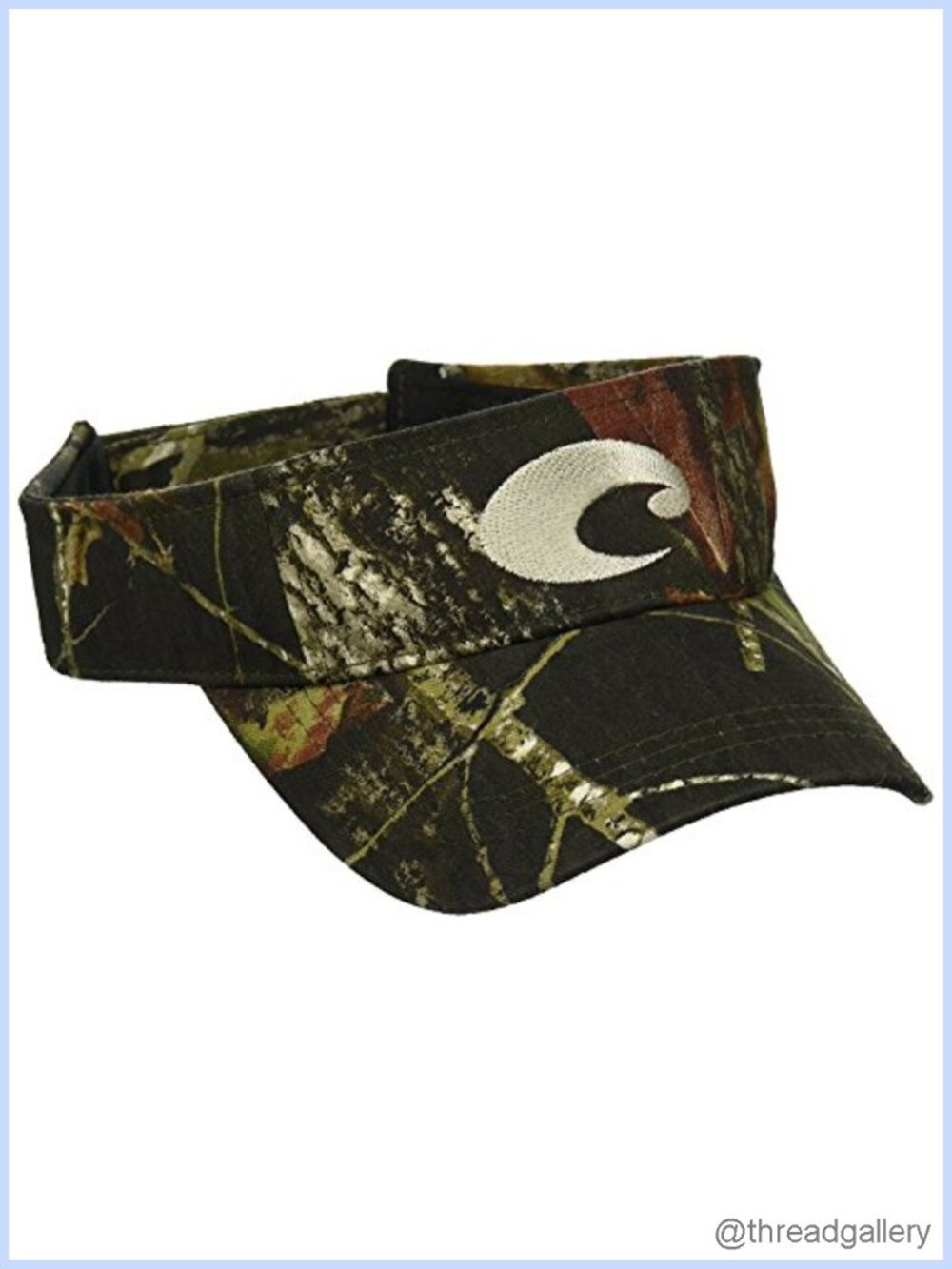 Cotton Twill Visor Embroidered Logo Adjustable
